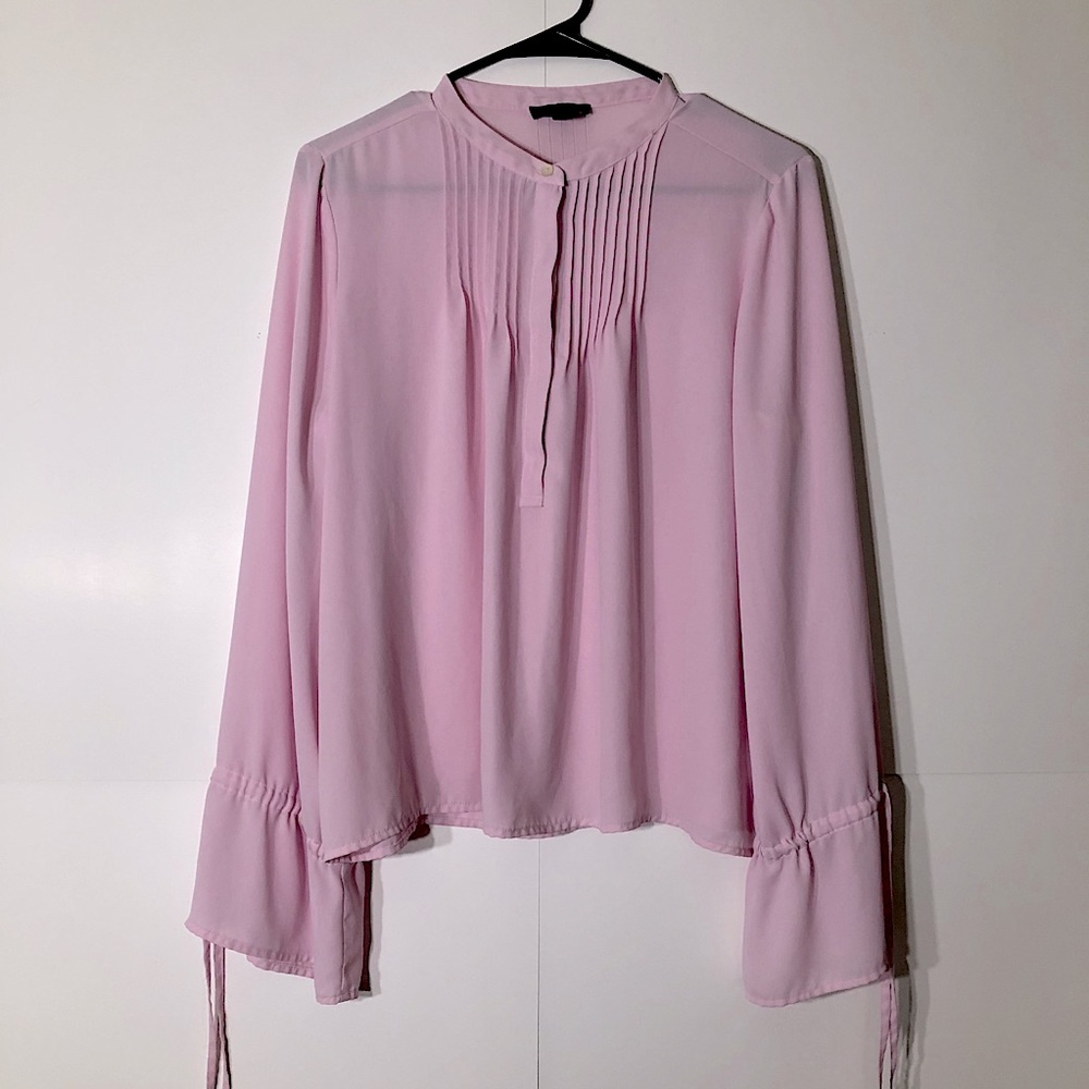 J. Crew Long Sleeve Pink Blouse